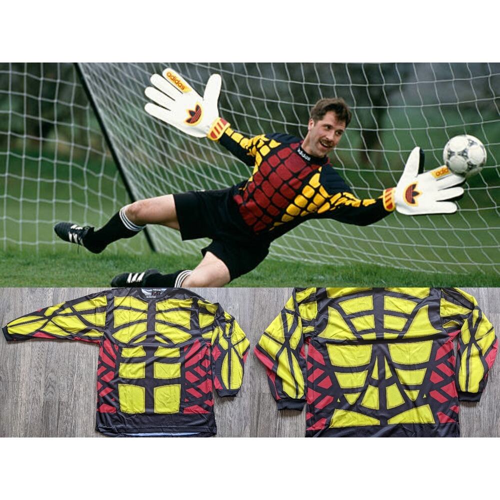 NEW 1994 ADIDAS Goalkeeper Predator football jersey World Cup XL Soccer lemon US